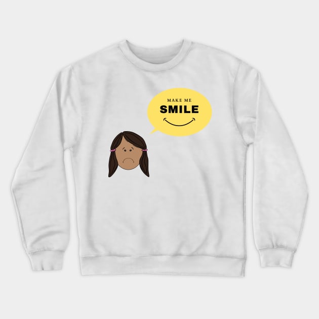 Make This Girl Smile Crewneck Sweatshirt by Goodprints